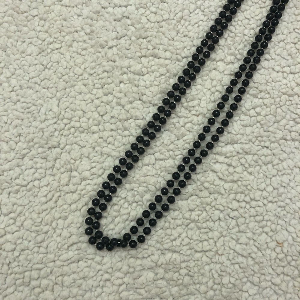 Long Black Necklace